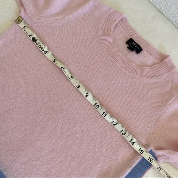 J. Crew color block crew neck cashmere sweater - Picture 5 of 7